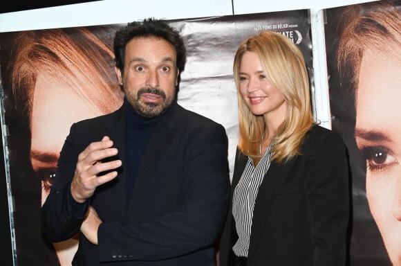 Bruno Salomone et Virginie Efira à la première du film "Madeleine Collins" au cinéma UGC Ciné Cité Les Halles à Paris. © Guirec Coadic/Bestimage