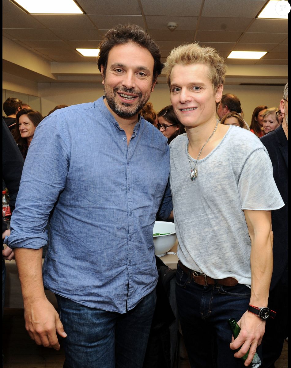 Exclusif - Bruno Salomone et Bénabar - Concert de Bénabar au Grand Rex. Le 9 novembre 2018. © Guillaume Gaffiot / Bestimage
