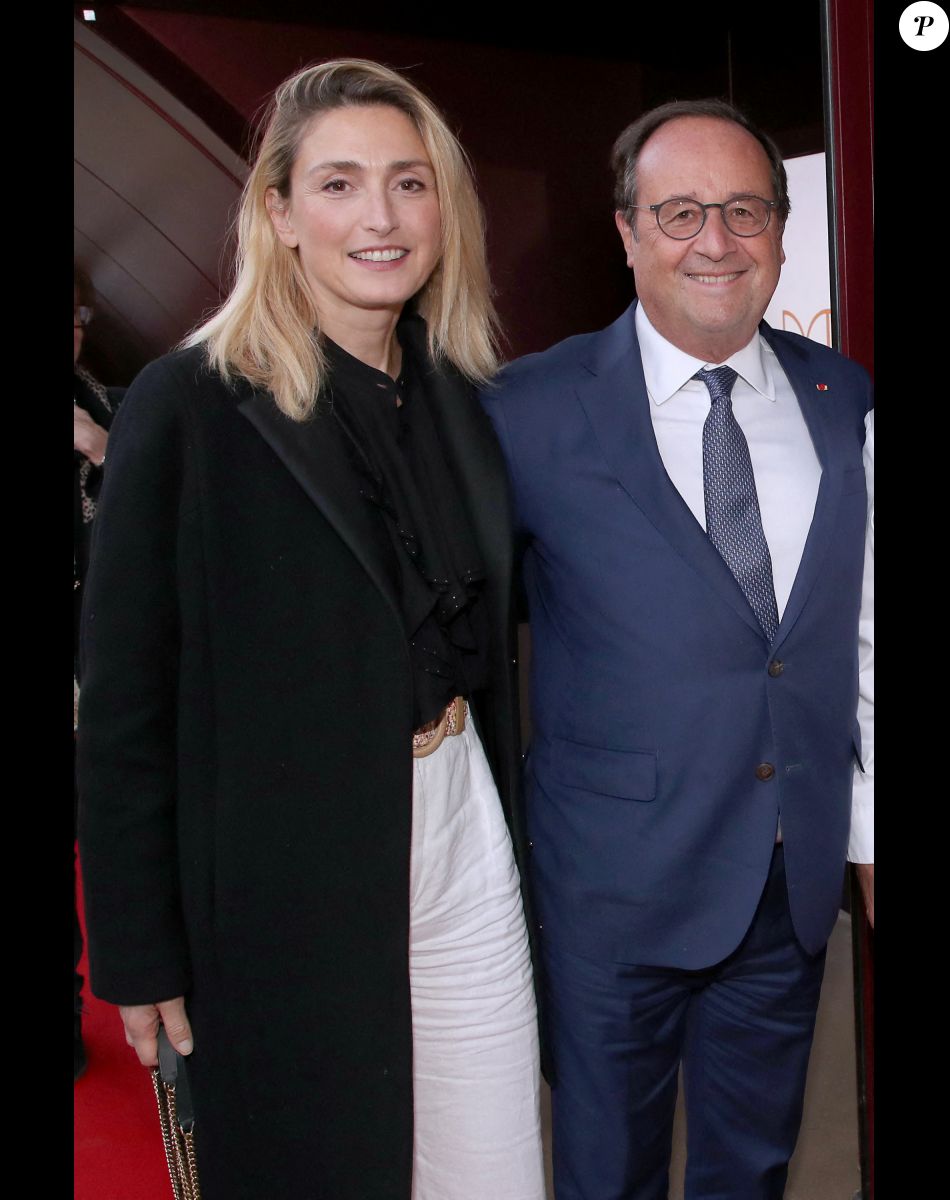 Exclusif - François Hollande et sa femme Julie Gayet - Cocktail pour l'inauguration de la Brasserie " Madame Brasserie " au 1er étage de La Tour Eiffel à Paris. Le 22 Septembre 2022.