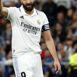 Karim Benzema lors du match "Real Madrid - Osasuna" à Madrid, le 2 octobre 2022.