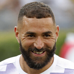 Karim Benzema lors d'un entrainement du Real Madrid à Pasadena. © Charles Baus/CSM via Zuma Press/Bestimage