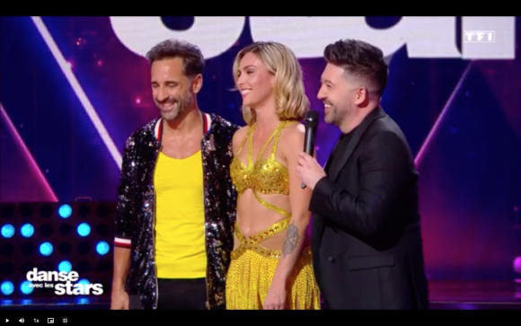 Chris Marques avec Florent Peyre et Inès Vandamme dans "Danse avec les stars".