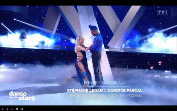 Stéphane Legar et Candice Pascal dans "Danse avec les stars".