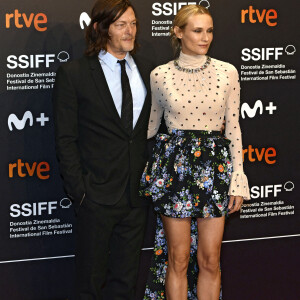 Norman Reedus et sa compagne Diane Kruger à la première de "Marlowe" au 70e Festival du Film de Saint-Sébastien, le 24 septembre 2022. © Future-Image via Zuma Press/Bestimage