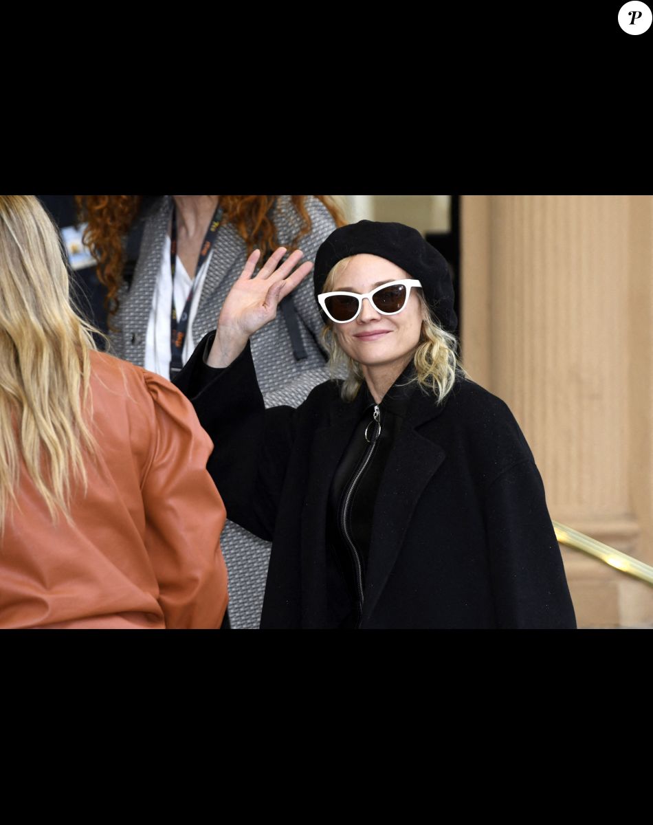 Diane Kruger arrive à l'hôtel "Marie Cristina" lors du 70e Festival du Film de Saint-Sébastien, le 24 septembre 2022. © Future-Image via Zuma Press/Bestimage