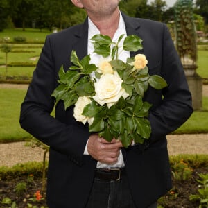 Baptême de la rose "Christophe Dechavanne" au Parc de Bagatelle à Paris le 16 juin 2016.