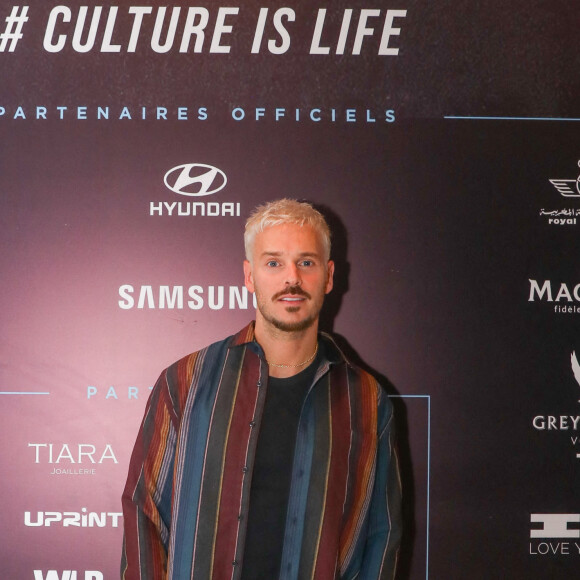 Exclusif - M. Pokora - Photocall du Casa Music Show au Sofitel Casablanca Tour Blanche organisé par K.Cheddadi à Casablanca au Maroc le 7 octobre 2022. © Philippe Doignon / Bestimage 