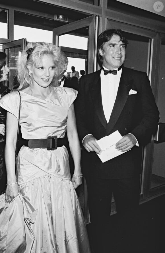 Sylvie Vartan et Tony Scotti en 1985 au festival de Cannes