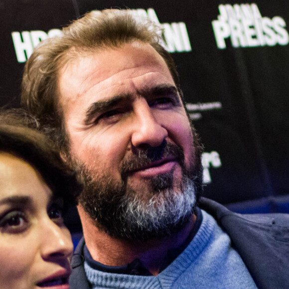 Eric Cantona et Rachida Brakni - Avant premiere du film "les mouvements du bassin" au mk2 quai de seine a Paris le 25 Septembre 2012.