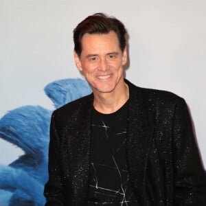 Jim Carrey au photocall de la projection du film Sonic, le film (Sonic the Hedgehog) à Londres le 30 janvier 2020.