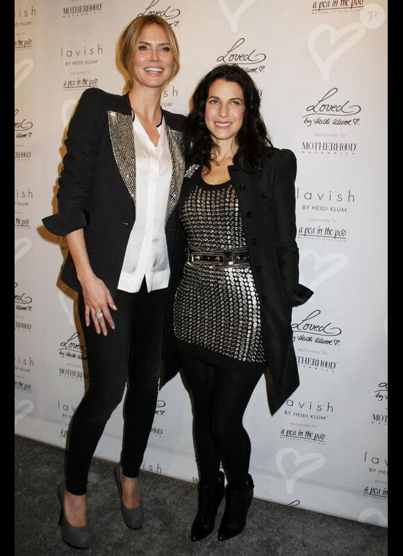 Heidi Klum et Jessica Seinfeld lance ses lignes de vêtements (11 février 2010, NYC)
