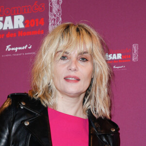 Emmanuelle Seigner (Meilleure Actrice) lors du déjeuner des nommés aux César au restaurant Fouquet's à Paris, le 8 février 2014.