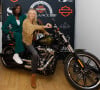 Emilie Gomis et Alexandra Vandernoot - Soirée de présentation des nouveautés de la marque Harley Davidson au showroom Beaumarchais à Paris, le 22 septembre 2022. © Christophe Clovis/Bestimage