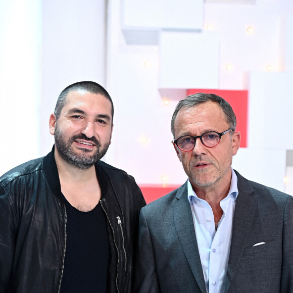 Exclusif - Ibrahim Maalouf et Emmanuel Chaunu - Enregistrement de l'émission "Vivement dimanche" au studio Gabriel, présentée par M.Drucker, diffusée sur France 3 le 23 octobre 2022. © Guillaume Gaffiot / Bestimage