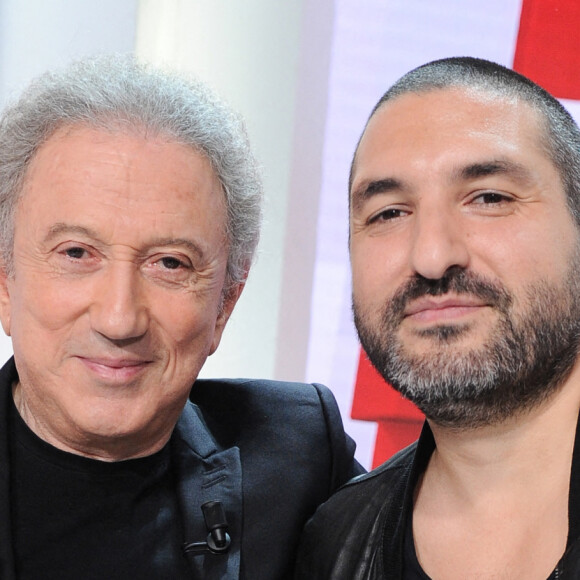 Exclusif - Michel Drucker et Ibrahim Maalouf - Enregistrement de l'émission "Vivement dimanche" au studio Gabriel, présentée par M.Drucker, diffusée sur France 3 le 23 octobre 2022. © Guillaume Gaffiot / Bestimage