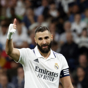 Karim Benzema lors du match "Real Madrid - Osasuna" à Madrid, le 2 octobre 2022.