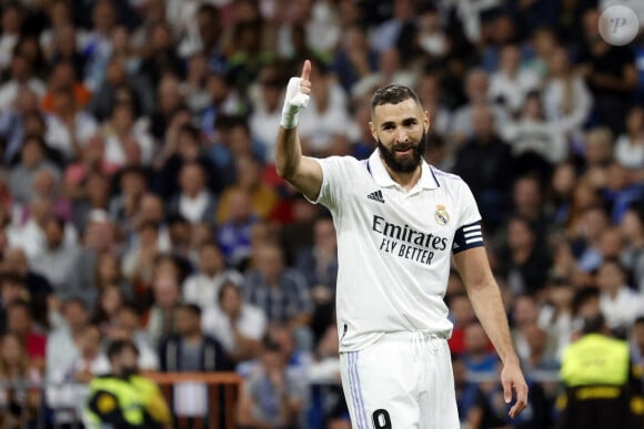 Karim Benzema lors du match "Real Madrid - Osasuna" à Madrid, le 2 octobre 2022.