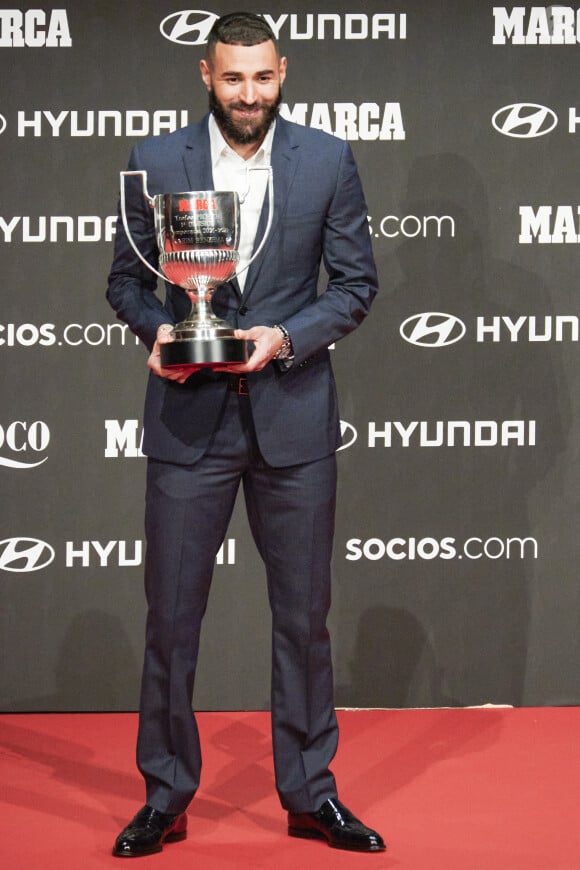 Karim Benzema - Remise des prix Marca magazine soccer awards 2022 au théâtre Goya à Madrid 28 septembre 2022.