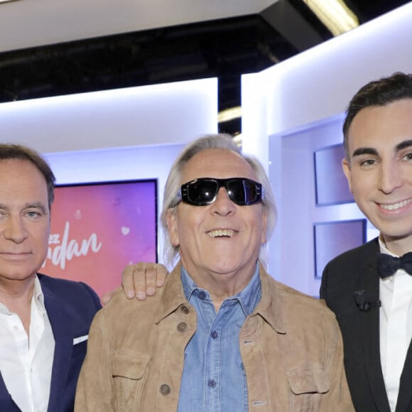 Exclusif - Fabien Lecoeuvre, Gilbert Montagné et Jordan de Luxe lors de l'enregistrement de l'émission "Chez Jordan" à Paris. Le 12 octobre 2022 © Cédric Perrin / Bestimage 