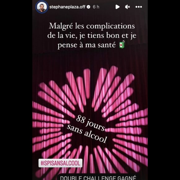 La story Instagram de Stéphane Plaza ce samedi 22 octobre.
