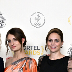 Gwendal Peizerat, Gabriella Papadakis, Nathalie Péchalat et Guillaume Cizeron durant la soirée des Sportel Awards au Grimaldi Forum à Monaco, le 24 octobre 2022. Placé sous la Présidence d'Honneur de S.A.S. le prince Albert II, SPORTEL Awards est une compétition internationale ayant pour but de récompenser les meilleures séquences sportives filmées de l'année écoulée. © Bruno Bebert/Bestimage