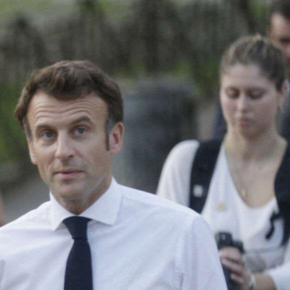 Exclusif - En marge de leur voyage à Rome, le président Emmanuel Macron et sa femme Brigitte se sont offerts un moment intime et confidentiel avec une visite privée du Mont Palatin le 24 octobre 2022.