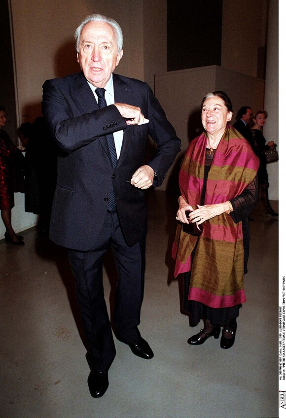 Pierre Soulages et sa femme Colette au vernissage de l'exposition Rothko