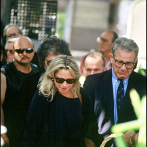 Véronique Sanson aux obsèques de Michel Berger en 1992. 