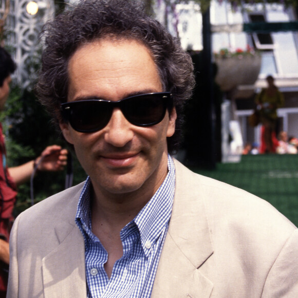 Michel Berger au village lors des internationaux de Roland Garros en mai 1992.