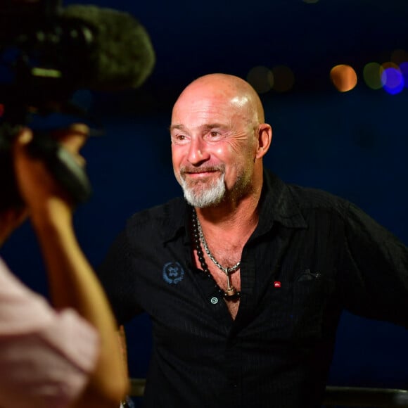 Exclusif - Vincent Lagaf' - Soirée Marcel Campion au restaurant La Bouillabaisse Plage de Saint-Tropez, France, le 7 août 2019. © Rachid Bellak/Bestimage 