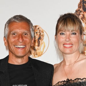 Nagui et sa femme Mélanie Page au photocall de la 33ème cérémonie des Molières aux Folies Bergère à Paris le 30 mai 2022. © Coadic Guirec / Bestimage 