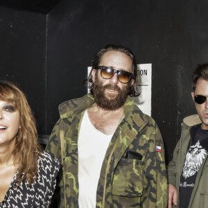 Exclusif - Sandrine Quétier et son groupe Molly Pepper - Backstage - Le groupe Trust en concert à l'Olympia, le 19 octobre 2022. © Jack Tribeca / Bestimage