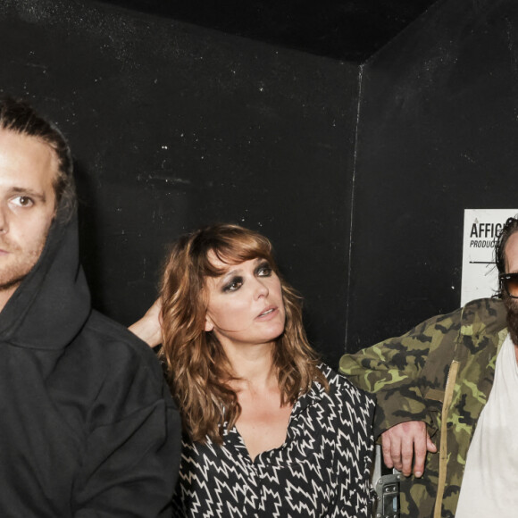 Exclusif - Sandrine Quétier et son groupe Molly Pepper - Backstage - Le groupe Trust en concert à l'Olympia, le 19 octobre 2022. © Jack Tribeca / Bestimage