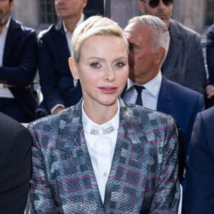 La princesse Charlène de Monaco - Front Row au défilé Louis Vuitton Collection Femme Prêt-à-porter Printemps/Eté 2023 lors de la Fashion Week de Paris (PFW), France, le 4 octobre 2022. © Olivier Borde/Bertrand Rindoff Petroff/Bestimage 