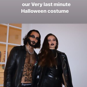 Thylane Blondeau avec son chéri Ben Attal sur Instagram pour Halloween.