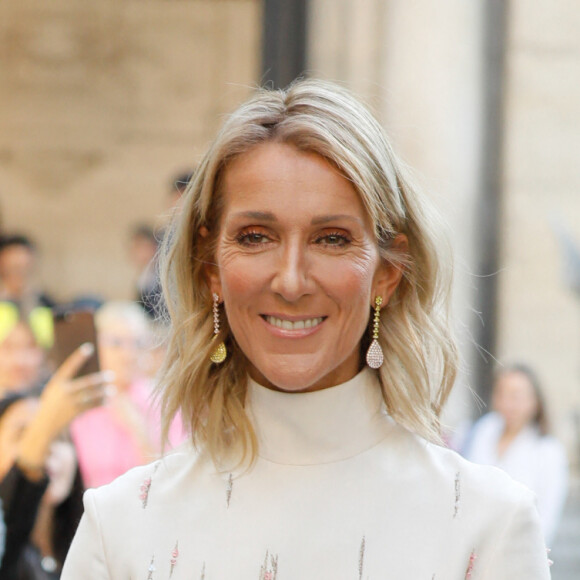 Céline Dion arrive au défilé Haute Couture Valentino collection Automne-Hiver 2019/20 à l'hôtel Salomon de Rothschild à Paris, France, le 3 juillet 2019. © Veeren-ClovisBestimage 