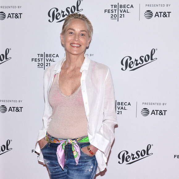 Sharon Stone au Festival de Tribeca à New York, le 17 juin 2021.