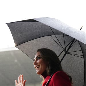 La princesse de Galles assiste au match de rugby entre l'Angleterre et la Papouasie Nouvelle-Guinéea, pour les matchs tests avant la coupe du monde 2023. Le 5 novembre 2022. @ Martin Rickett/PA Wire