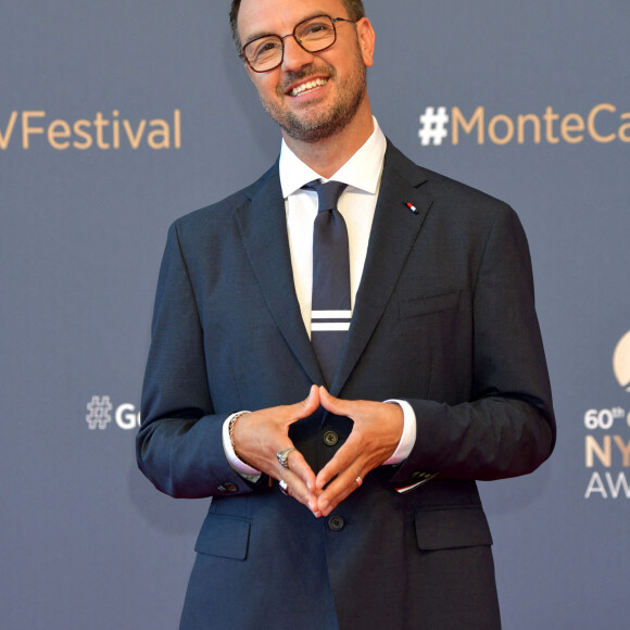 Jarry lors du photocall de la cérémonie des Nymphes d'Or du 60ème festival de télévision de Monte Carlo au Grimaldi Forum à Monaco le 22 juin 2021. © Bruno Bebert / Bestimage.