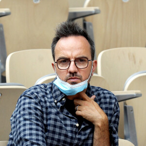 Jarry (Anthony Lambert) dans les tribunes des Internationaux de France de tennis de Roland Garros à Paris, France, le 4 juin 2021. © Dominique Jacovides/Bestimage.