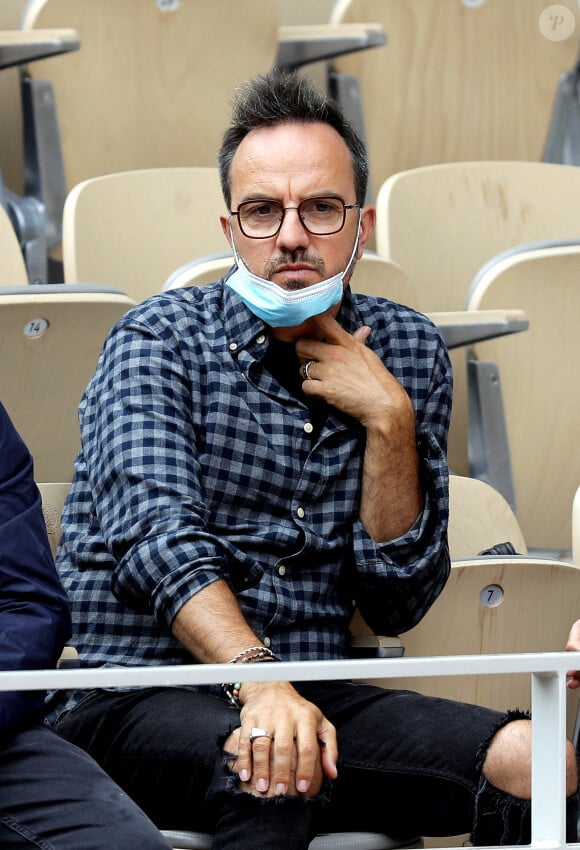 Jarry (Anthony Lambert) dans les tribunes des Internationaux de France de tennis de Roland Garros à Paris, France, le 4 juin 2021. © Dominique Jacovides/Bestimage.