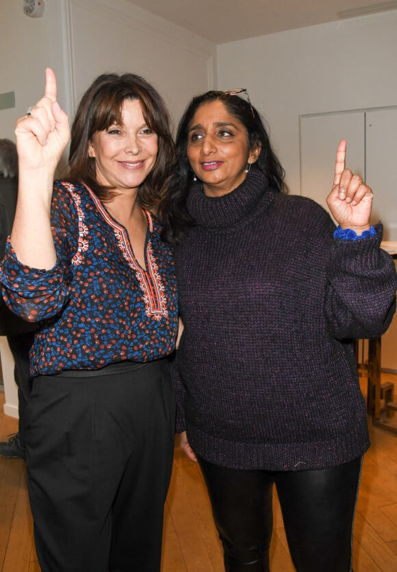 Tina Kieffer et Patricia Loison lors de la clôture de l'opération "Levons le doigt pour l'éducation des filles" chez We Are à Paris le 30 janvier 2020. © Coadic Guirec / Bestimage