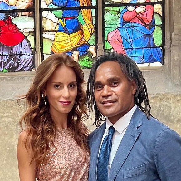 Christian Karembeu et sa femme, Jackie Chamoun.
