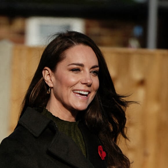 Catherine (Kate) Middleton, princesse de Galles, visite le centre pour enfants Colham Manor à Hillingdon, le 9 novembre 2022. 