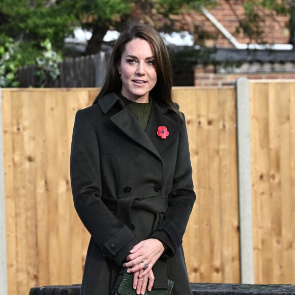 Catherine (Kate) Middleton, princesse de Galles, visite le centre pour enfants Colham Manor à Hillingdon, le 9 novembre 2022. 