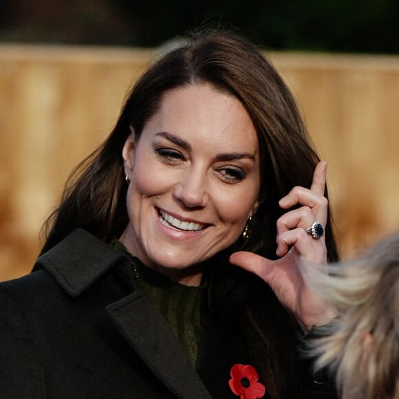 Catherine (Kate) Middleton, princesse de Galles, visite le centre pour enfants Colham Manor à Hillingdon, le 9 novembre 2022. 