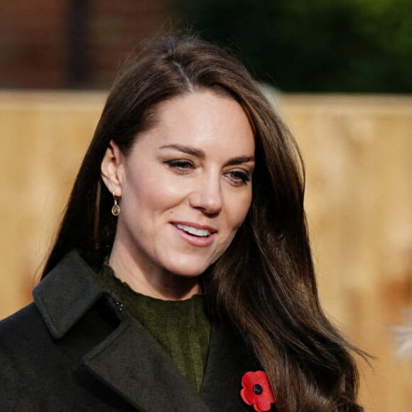 Catherine (Kate) Middleton, princesse de Galles, visite le centre pour enfants Colham Manor à Hillingdon, le 9 novembre 2022. 