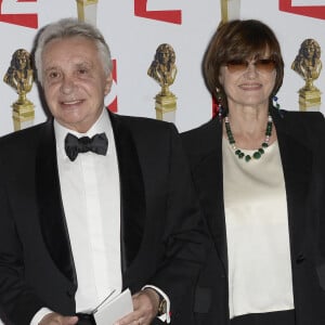 Michel Sardou et sa femme Anne-Marie Périer - La 26e nuit des Molières aux Folies Bergère à Paris. 