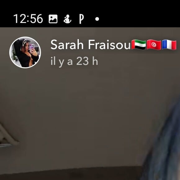 Sarah Fraisou se dévoile avec une dent cassée sur Snapchat, le 9 novembre 2022