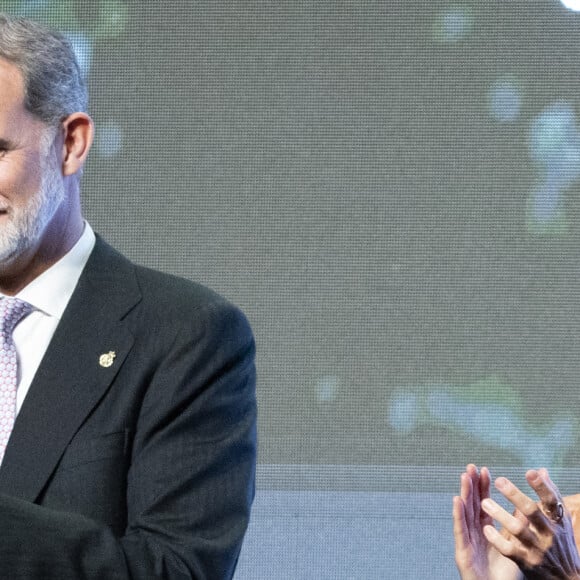 Le roi Felipe VI et la reine Letizia d'Espagne - 35e édition de la cérémonie des Macael Awards au bâtiment multifonctionnel de Macael. Le 11 novembre 2022.